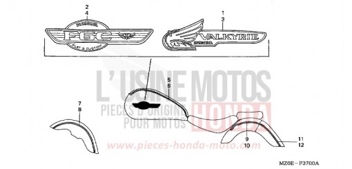 RAYURE/MARQUE GL1500C2 de 2002